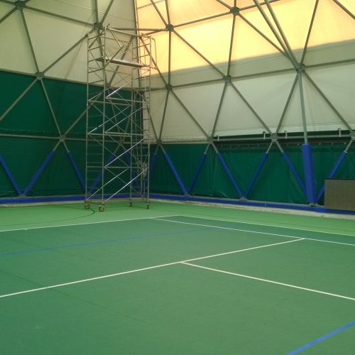 Protezione travi ferro tennis/calcetto