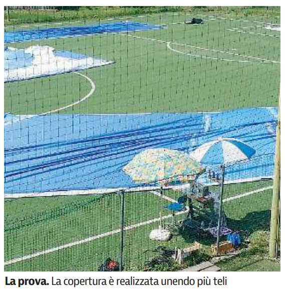 Telo realizzato da Bonometti Srl per la finale di Champions League 2015 a Berlino